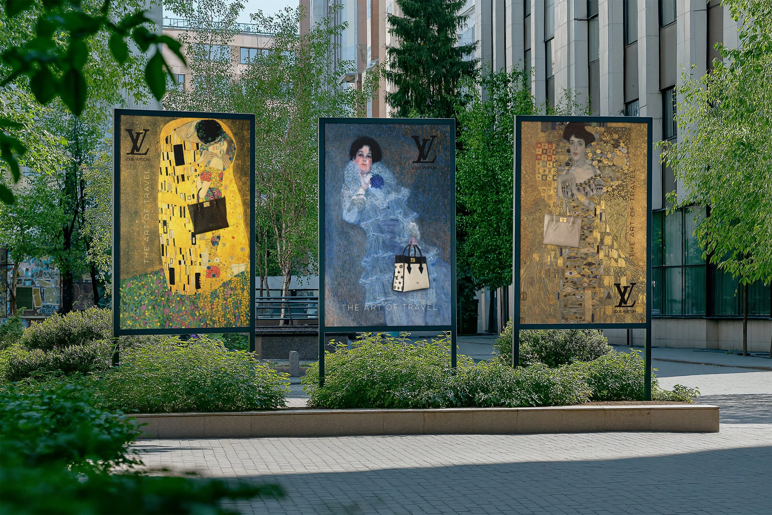 Ad Campaign: Louis Vuitton x Gustav Klimt — Horseshoe Design Studio